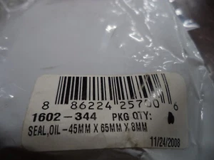 Arctic Cat OEM New seal 1602-344  #9980 - Picture 1 of 3
