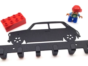 Mini Cooper Portachiavi da Parete Organizzatore per Appendiabiti Borse Arredamento Casa Metallo Arte - Foto 1 di 5