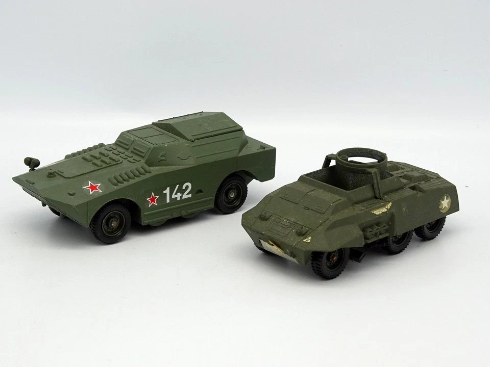 Solido Military Army Sb 1/50 - Bundle Of 2 Combat Car + Btr Russian - Image 1 of 1