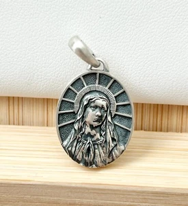 David Yurman .925 Sterling Silver Men's Saint Mary Pendant for Necklace - Picture 1 of 3