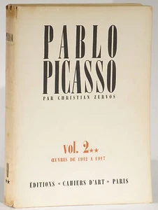 Pablo Picasso catalogue raisonne Zervos Volume 2 1912-17 Cahiers d'Art 1st ed. - Imagen 1 de 10