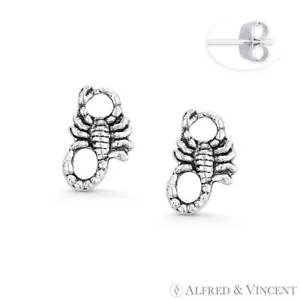 Pendientes de tachuelas horóscopo arácnido zodiaco escorpio en plata esterlina 0,925 - Imagen 1 de 1