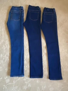 Lot of 3 Boy's Old Navy Skinny Fit Blue Jeans -Size 18 Regular -Adjustable Waist - Picture 1 of 8