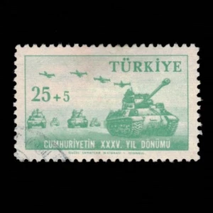 Turkey, Scott B72, Tanks, 1958, used, 108859 - Picture 1 of 2