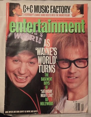 1992 February Entertainment Weekly Magazine,  As Wayne’s World Turns (CP185) - Image 1 of 3