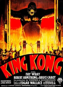 King Kong A1 Vintage Movie Poster High Quality Canvas Art Print - Picture 1 of 1