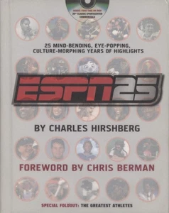 ESPN25 - Charles Hirshberg - 2004 HC/DJ - 1ST/1ST - 25 Years of Highlights + DVD - Imagen 1 de 11