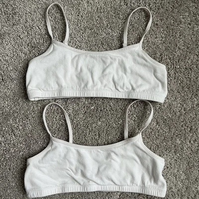 Conjunto de 2 Bralette de Algodão Orgânico GAP Girls Tamanho XL 14/16 - Imagem 1 de 4