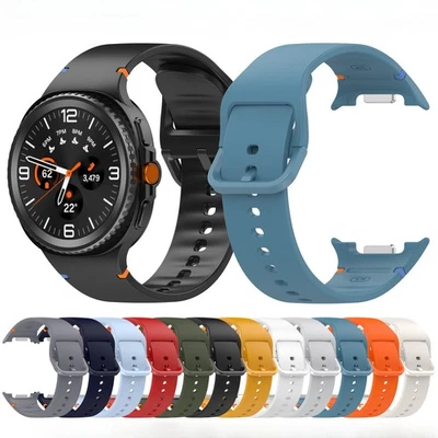 For Samsung Galaxy Watch 8 40mm 44mm Classic 46mm Silicone Watch Band Strap - Image 1 of 4