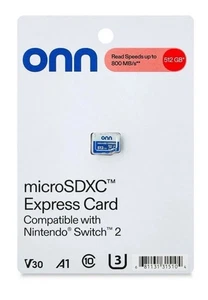 Carte Onn MicroSD Express 512 Go NEUVE (Compatible avec Nintendo Switch 2) - Photo 1 sur 2