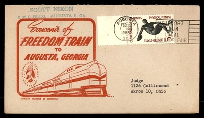 Mayfairstamps US 1965 Augusta Freedom Train Cover aau_65721 - Image 1 of 2