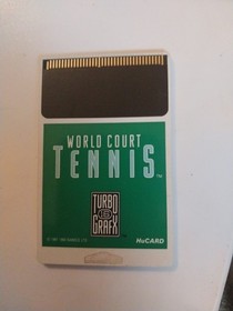 TurboGrafx-16 Video Game System Console WORLD COURT TENNIS HU CARD Turbografx 16