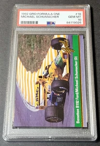 1992 Grid Formula 1 One F1 Michael Schumacher Rookie RC #18 PSA 10  - Picture 1 of 2