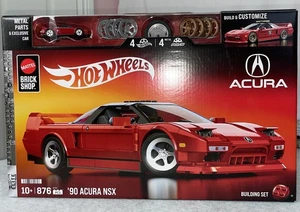 Mattel Brick Shop Hot Wheels '90 Acura NSX Bauspielzeug Bausatz NEU - Bild 1 von 12