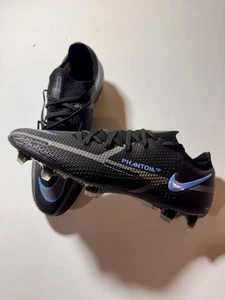 Nike Phantom GT2 Elite FG Black Blue FLYKNIT ACC CZ9890-004  Men's  7 Wmns 8.5 - Picture 1 of 5