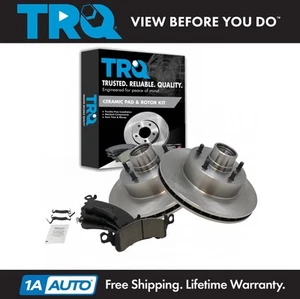 TRQ Posi Ceramic Brake Pad & Rotor Kit Front for Chevy Pontiac Buick Olds - Picture 1 of 5