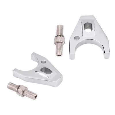 * Chrome Billet Aluminum Distributor Clamp Hold Down For SBC  SB BB HEI - Image 1 of 4