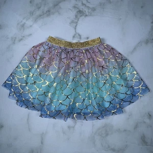 Disney Prinzessin Mädchen Arielle kleine Meerjungfrau Glitzerdetail Tutu Rock US Größe 4 - Bild 1 von 11