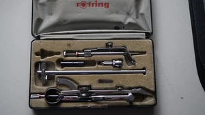 Präzisionszirkel-Set Reisszeug rOtring 5-teilig hochglanzverchromt N° 352 - Picture 1 of 3