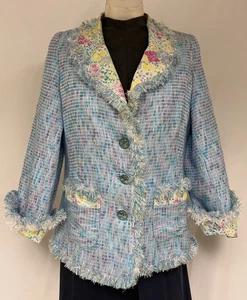 RUTY Stunning French Ladies Designer Jacket Blazer SZ 48 US SZ 12 Woman Fashion - Picture 1 of 6