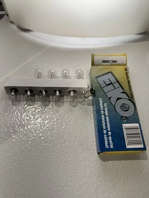 Eiko "10-pack" miniature lamp light bulb 6s6dc 120v 6w - Image 1 of 3