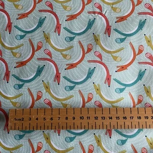 Dashwood 100% Cotton Fabric Fat Quarter Fablewood JoJo Coco Design Multi Foxes - Picture 1 of 2