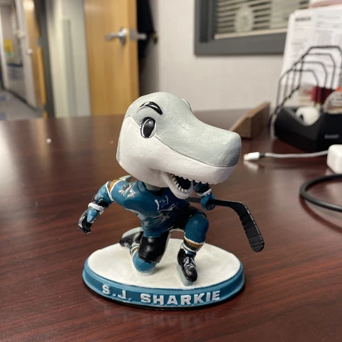 NHL San Jose Sharks Sharkie Mascot Limited Edition 1 of 500 Bobblehead Cover