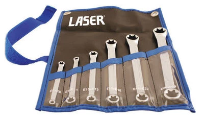 Laser Tools 5452 Torx Star Wrench Spanner Set In Tool Roll Case
