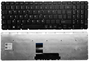 US BLACK KEYBOARD TOSHIBA SATELLITE L50-B L50D-B L50T-B L55-B L55D-B L55T-B - Picture 1 of 3