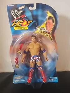 WWF Kurt Angle Wrestler In USA Gear, Sunday Night Heat Series 11 Jakks Pacific - Imagen 1 de 6