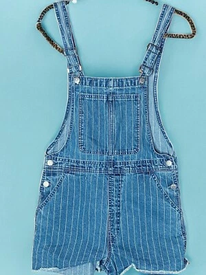 Pantalones cortos de mezclilla Madewell XS para mujer, pantalones cortos blancos a rayas talla 4 Foto 1 de 4