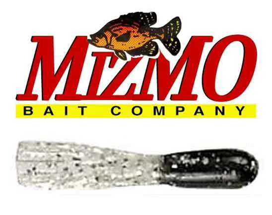 Tubos Mizmo Crappie Panfish 1,5 pulgadas especificaciones 11050 negro claro plata cola brillante Foto 1 de 1