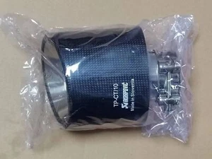 1 pieza ID 60 mm 114 mm salida punta de escape Akrapovic tubería silenciador fibra de carbono - Imagen 1 de 5
