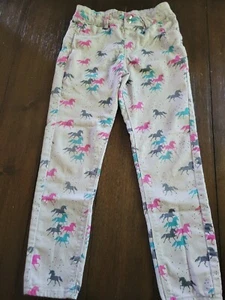 Girls Sonoma Good For Life unicorn Skinny Jeggings Pants Sz  8 Fairy Whimsical  - Picture 1 of 12