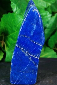 Blue lapis lazuli crystal mineral specimen hand polished smooth 400 Grams - Picture 1 of 4