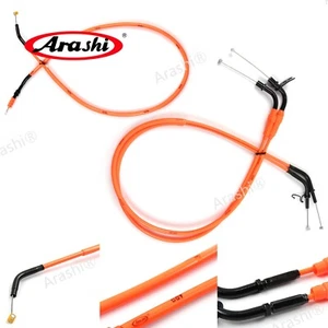 Orange Clutch Cable Wire + Thottle Cables For Kawasaki Z1000 2010-2013 Z 1000 - Picture 1 of 8