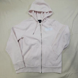 Calvin Klein Jeans Girls Medium Full Zip Hoodie Pink Cotton Blend Y2K - Picture 1 of 9