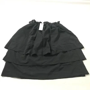 Venera Arapu Girls Peasant Black Skirt Isabella 3. Girls Tiered Chiffon Mini 16Y - Picture 1 of 6
