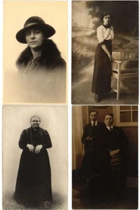 REAL PHOTOS MOSTLY PEOPLE PRE-1940 x140 Vintage Postcards (L3266) - Picture 1 of 24
