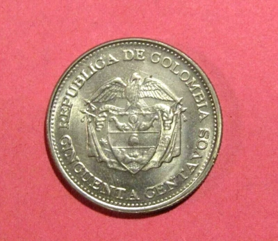 Colombia 1966 50 Centavos unc Coin - Image 1 of 4