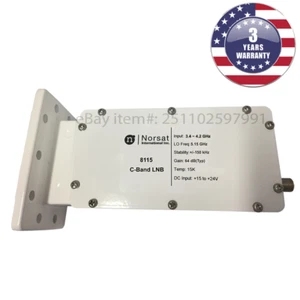 New Norsat 8115F, C-Band DRO LNB 3.4 - 4.2 GHz ±150 kHz Stability F Type 75 Ohm - Picture 1 of 1