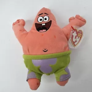 Ty Beanie Babys Patrick Star Plüsch SpongeBob Nickelodeon 2014 neu mit Etikett - Bild 1 von 6