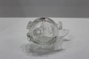 Art Glass Fish Oil Lamp Bugged Eyed Large Fins (rt. fin has a wee rough spot) - Picture 1 of 4