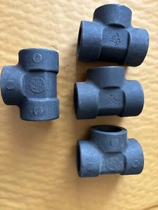 4 pc lot of 3/4" 3000# Socket-Weld tees A105 Forged Steel Pipe Fitting - Picture 1 of 5