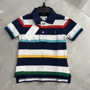 Polo Ralph Lauren Baby Boyd Piqué Poloshirt gestreift 18 Monate  - Bild 1 von 3