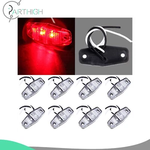 8 Side Marker for Pickup Truck Clear Lens Mini 12V Identification Light 2.5'' - Picture 1 of 6