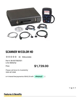 OTC Scanner w/ color HD, BK BD7002551, New Foto 1 de 4