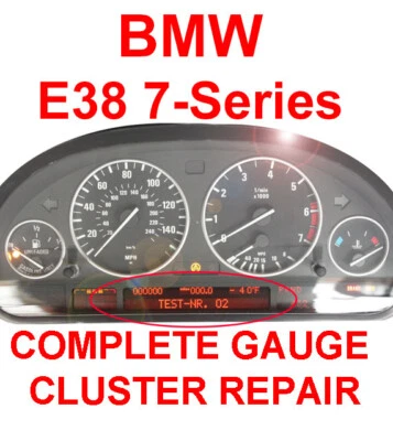 BMW 7-Series E38 740i 740iL 750i 750iL 1995-2001 Instrument Gauge Cluster REPAIR - Image 1 of 4