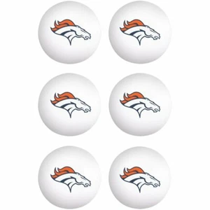 NFL Denver Broncos PING Pong Balls - 6 Pack, New - Picture 1 of 1