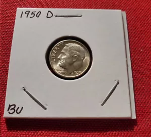 1950 D Roosevelt Dime FDC con fantastica lucentezza - Foto 1 di 4